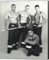 Latino Firefighters Fine Art Print