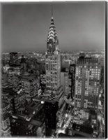New York, New York, Chrysler Building at Night Fine Art Print