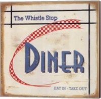 Whistle Stop Diner Fine Art Print