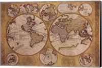 Map - Globe Terrestre Fine Art Print