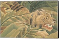 Detail from Tiger in a Tropical Storm (Surprised!), 1891 Fine Art Print