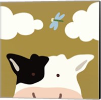 Peek-A-Boo III Cow Fine Art Print