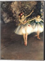 Two Dancers on a Stage Fine Art Print