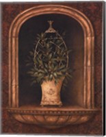 Olive Topiary Niches I - Mini Fine Art Print