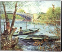 A Fisherman in His Boat Fine Art Print