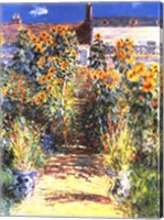 The Artist's Garden at Vetheuil Fine Art Print