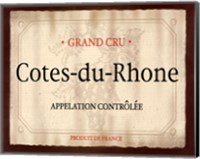 Cote du Rhone Fine Art Print