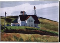 Hill and Houses, Cape Elizabeth, Maine, 1927 Fine Art Print