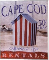 Cape Cod Cabana Fine Art Print