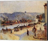 Quays At Rouen Fine Art Print