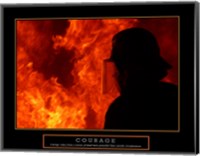 Courage - Fireman Fine Art Print