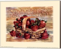 Fruit Stand Strawberries Fine Art Print
