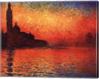 San Giorgio Maggiore at Twilight (Dusk in Venice), c.1908 Fine Art Print