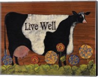 Live Well Cow Fine Art Print