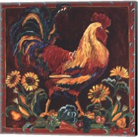 Rooster Rustic Fine Art Print