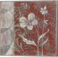 Taupe and Cinnabar Tapestry III Fine Art Print