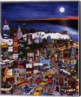 Moonlight Over Manhattan Fine Art Print
