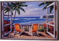 Tropical Terrace for Two Fine Art Print