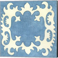 Petite Suzani in Blue Fine Art Print