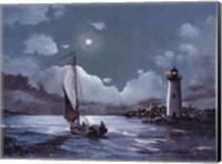 Moonlit Sail Fine Art Print
