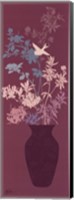 Mauve Blossom Vase Fine Art Print