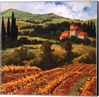 Tuscan Monastery Amidst Autumn Fine Art Print