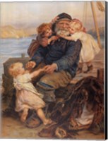 Fisherman with Children Fine Art Print