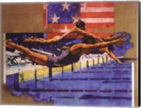 Olympic Swimmers Fine Art Print