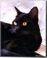 Black Cat Portrait Fine Art Print