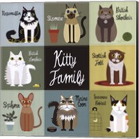 Kitty Family Fine Art Print