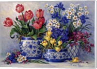 Spring Garden In Blue I Fine Art Print