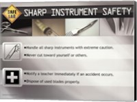 Sharp Instrument Safety Wall Poster