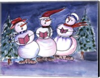 Snowmen Carols Fine Art Print