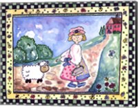 Mary and the Lamb Fine Art Print