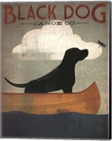 Black Dog Canoe Fine Art Print