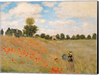 Wild Poppies, near Argenteuil (Les Coquelicots: environs d'Argenteuil), 1873 Fine Art Print