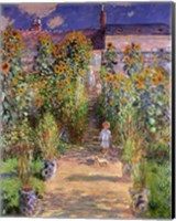 The Artist's Garden at Vetheuil, 1880 Fine Art Print