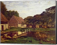 A Farmyard in Normandy, c.1863 Fine Art Print