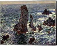 The Rocks at Belle Ile, 1886 Fine Art Print