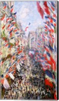 The Rue Montorgueil, Paris, Celebration of June 30, 1878 Fine Art Print