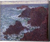 The Rocks at Belle-Ile, the Wild Coast, 1886 Fine Art Print