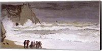 Rough Sea at Etretat, 1868-69 Fine Art Print
