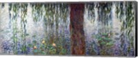 Waterlilies: Morning with Weeping Willows, detail of the left section, 1915-26 Fine Art Print