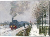 Train in the Snow or The Locomotive, 1875 Fine Art Print