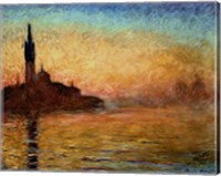 View of San Giorgio Maggiore, Venice by Twilight, 1908 Fine Art Print