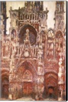 Rouen Cathedral, evening, harmony in brown, 1894 Fine Art Print