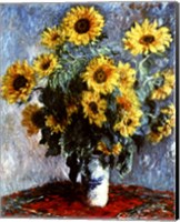 Still life with Sunflowers, 1880 Fine Art Print