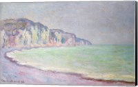 Cliffs at Pourville, 1896 Fine Art Print