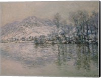 The Seine at Port Villez in Winter, 1885 Fine Art Print