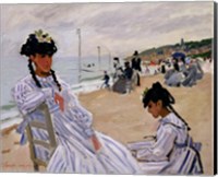 On the Beach at Trouville Fine Art Print